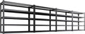 4Pack 59" W Heavy Duty 5-Tier Garage Shelving Unit,2500 lbs Capacity Adjustable Metal Storage Rack, Boltless Steel Shelves for Garage, Basement, Warehouse, Pantry & Kitchen 72"x59"x20",Black