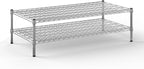 24" Deep x 48" Wide x 14" Height Wire Shelving Kit | 2-Tier | NSF Commercial Storage Rack Unit