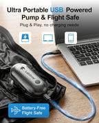 1-Pack Vacuum Seal Bags for Clothing Travel with Portable USB-Powered Pump, Triple Your Space, Reusable Space Saver Compression Bags for 19"- 22" Luggage Suitcase & Home Storage (Carry-on)