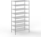24" Deep x 42" Wide x 86" Height Wire Shelving Kit | 8-Tier | NSF Commercial Storage Rack Unit