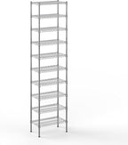 14" Deep x 24" Wide x 96" Height Wire Shelving Kit | 10-Tier | NSF Commercial Storage Rack Unit