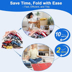 BoxLegend Shirt Folder Board Tshirt Clothes Folder Folding Board Durable Laundry Helper Liner Sorter, Red