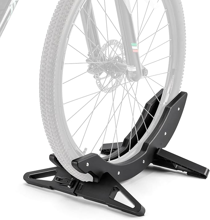 CXWXC Bike Floor Stand - Bicycle Parking Stand Fit 16"-29" Wheel, Adjustable Bike Floor Rack Stand for all 30-80mm Wide Tires