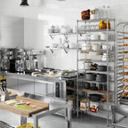 14" Deep x 30" Wide x 86" Height Wire Shelving Kit | 10-Tier | NSF Commercial Storage Rack Unit