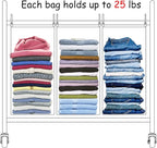Laundry Sorter 4 Sections, 4-Bag Heavy Duty Rolling Laundry Hamper Cart, Laundry Basket Organizer With Wheels and Removable Bags, Laundry Room Organization For Dirty Clothes, BLUE