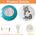 Plate Hangers for The Wall - Stainless Steel Invisible Heavy Duty Wire Plate Holder for 13-14 Inch Decorative Plates, Art Plates & Ceramic Plates with Wall Hooks
