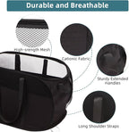 2 Pcs Collapsible Laundry Baskets, Tear Proof Pop Up Laundry Hamper with Dual Handles, Durable Foldable Laundry Basket, Easy to Carry Laundry Hamper for Home, Laundry Room, Bedroom, Dorm, Travel Black