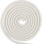 FUNSUEI 5/16 Inch 328 Feet White Cotton Clothesline Rope, Cotton Braided Clothesline Rope for Clothes Hanging, Plant Hanger, Knitting Crafts