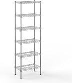 14" Deep x 24" Wide x 74" Height Wire Shelving Kit | 6-Tier | NSF Commercial Storage Rack Unit