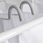 Household Essentials Rolling Triple Laundry Sorter, White