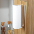 ZUNTO Acrylic Paper Towel Holder - Adhesive Paper Towel Roll Holder Under Cabinet, Clear Plastic Wall Mounted Paper Towel Rack for Kitchen, Frees up Counter Space