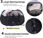 Collapsible Laundry Basket, 90L Foldable Pop Up Laundry Hamper with Reinforced Handles, Tear Proof Mesh Dirty Clothes Hamper for Laundry (Black)