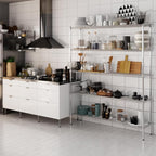 14" Deep x 60" Wide x 74" Height Wire Shelving Kit | 5-Tier | NSF Commercial Storage Rack Unit