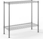 14" Deep x 36" Wide x 34" Height Wire Shelving Kit | 2-Tier | NSF Commercial Storage Rack Unit