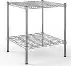 24" Deep x 24" Wide x 27" Height Wire Shelving Kit | 2-Tier | NSF Commercial Storage Rack Unit