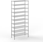 18" Deep x 42" Wide x 96" Height Wire Shelving Kit | 10-Tier | NSF Commercial Storage Rack Unit