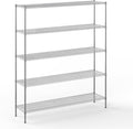 18" Deep x 72" Wide x 86" Height Wire Shelving Kit | 5-Tier | NSF Commercial Storage Rack Unit