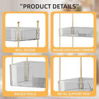 3 Tier Bathroom Organizer Countertop Makeup Perfume Tray Skincare Organizer for Bathroom Dresser Vanity (White)