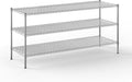 24" Deep x 72" Wide x 34" Height Wire Shelving Kit | 3-Tier | NSF Commercial Storage Rack Unit