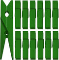 50pcs Colorful Clothespins Natural Wooden Colored Clothespins, Photo Paper Peg Pin Craft Spring Clips for Home Arts Crafts Decor, 2.75 inches (Hunter Green)