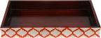 Handicrafts Home 10x6 Red Small Bathroom Tray, Vanity Organizer for Perfume & Cosmetics, Kitchen Counter, Bathroom Tray, Guest Towel Holder, Decorative Napkin Holder, Bathroom Countertop Storage
