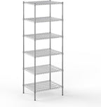 24" Deep x 30" Wide x 86" Height Wire Shelving Kit | 6-Tier | NSF Commercial Storage Rack Unit