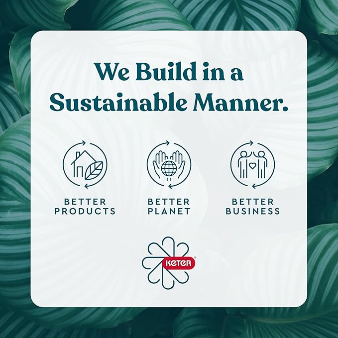 Keter Denali 150 Gallon Resin Large Deck Box with Double Wall 20mm Panels - Paintable and Drillable-Organization and Storage for Patio Furniture and Outdoor Items, Grey & Black