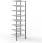 24" Deep x 24" Wide x 86" Height Wire Shelving Kit | 8-Tier | NSF Commercial Storage Rack Unit