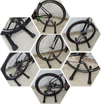 Heavy-Duty Bicycle Parking Stand – Floor & Wall Mounted Rack for Mountain, Road, and Kids Bikes – Rustproof Carbon Steel Frame with Non-Slip Base