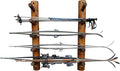 10-Place Wall-Mounted Ski Log Racks - Skis Wall Mount Garage Racks, Indoor & Outdoor Vertical Ski Holders for Walls, Hangers for Skis Storage Rack, Garage Hanging Rack - Canyon Brown