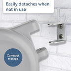 Minky Homecare Outdoor Retractable Clothesline - Heavy Duty PVC Coated Line - Energy and Space Saving Removable Laundry Drying Line - 49 Feet (Gray) (Pack of 6)