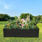 Heavy-Duty Outdoor Garden Shed with Aluminum Alloy Frame, Hinged Door, and Stable Foundation for Secure Storage (Large Raised Flower Bed and Greenhouse Sets)