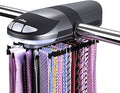 Primode Motorized Tie Rack Stores Up to 50 Ties– Closet Organizer, Holds & Displays Up to 50 Ties Or Belts, Rotation Operates with Batteries. Great Gift Idea for Fathers Day