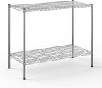 21" Deep x 42" Wide x 34" Height Wire Shelving Kit | 2-Tier | NSF Commercial Storage Rack Unit