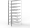 21" Deep x 36" Wide x 74" Height Wire Shelving Kit | 8-Tier | NSF Commercial Storage Rack Unit