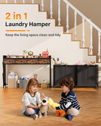 Laundry Sorter 4 Section 206L: Rolling Laundry Basket Organizer with Wheels & Shelf & Oxford Fabric Drawers - Clothes Hamper with Shelf 4 Compartment for Room Organization and Storage