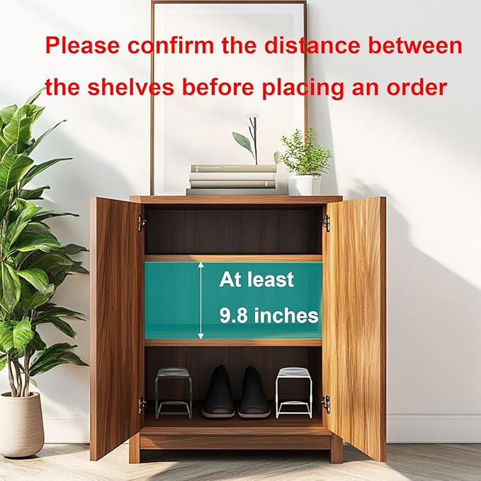 CiBiZi Shoe Slots Organizer 10Pack Metal Shoe Stackers for a Pair of Shoes Display Shelf Shoe Holder Storage Closet Organizers Space Saver Organizador de Zapatos White