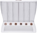 Dry Food Dispenser Wall Mounted 6 Grid Rice Dispenser Kitchen Storage