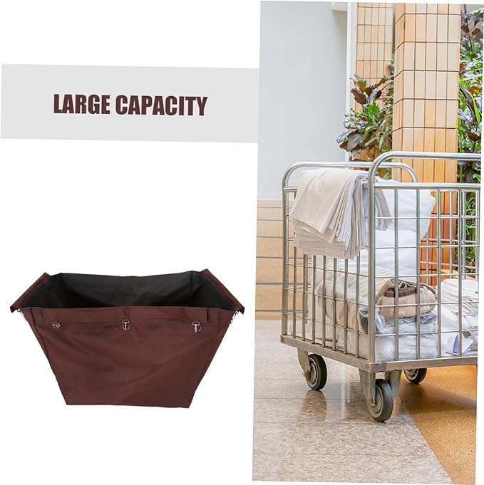 VOSAREA Multi-Purpose Laundry Cart Bag Waterproof Oxford Linen Storage Bag for Commercial Cleaning