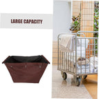 VOSAREA Multi-Purpose Laundry Cart Bag Waterproof Oxford Linen Storage Bag for Commercial Cleaning