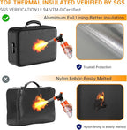 DocSafe 5200°F Document Organizer with Lock, Upgraded Heat Insulated Fireproof＆Water-Resistant Box 8 Layers File Organizer, Portable Home Travel Safe Storage for Important Documents and More