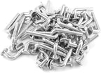 QWORK Universal Pallet Rack Safety Bolt - Heavy-Duty Drop Pins for Shelving Systems, 100 Pcs - Carbon Steel, 5/16" Diameter, 2-1/4" Length, J Bolt Design, M8x57mm