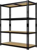 Heavy Duty Garage Storage Shelves, 2000 Lbs Capacity, 4-Tier Adjustable Storage Shelving Unit, 40" L x 20" W x 60" H Metal Shelving Racks for Kitchen Pantry Basement Bathroom Laundry