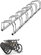 Freestanding Bike Floor Stand, Heavy Duty Bicycle Parking Rack for Garage Home Indoor Outdoor, Bike Storage Organizer Fits 22-28 Inch Wheels & 2.2 Inch Tire Width