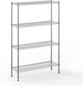14" Deep x 42" Wide x 64" Height Wire Shelving Kit | 4-Tier | NSF Commercial Storage Rack Unit