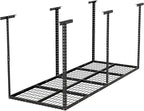 Overhead Garage Storage Rack, Adjustable Garage Storage Organization System, Heavy Duty Metal Garage Ceiling Storage Rack, Ceiling Mounted Storage Racks