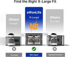 eWonLife Large Shoe Organizer Storage Box with Magnetic Door,12 Pack Clear Plastic Stackable Sneaker Containers for Closet, Connect Left and Right Shoe Box for Entryway, Drop Front, Under Bed (Blue)