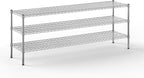 18" Deep x 72" Wide x 27" Height Wire Shelving Kit | 3-Tier | NSF Commercial Storage Rack Unit