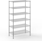 21" Deep x 42" Wide x 74" Height Wire Shelving Kit | 6-Tier | NSF Commercial Storage Rack Unit