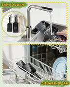 2 Pack Dog Food Scoop with 1 Cup and 2 Cup Capacity, Plastic Pet Food Measuring Scoops with Clear Measurement Lines for Dogs, Cats & More,Dishwasher safe (Black)